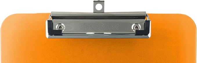 Trade Quest Plastic Clipboard Transparent Color Letter Size Low Profile Clip - Image 3