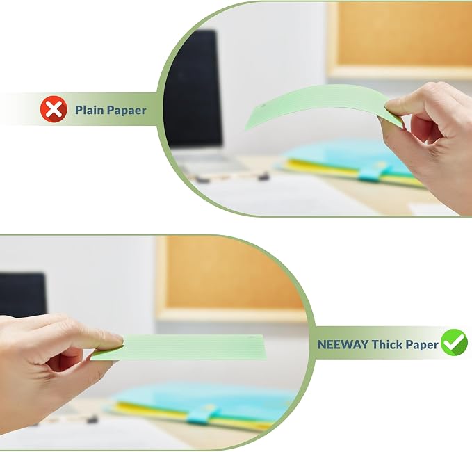 NEEWAY Heavy Weight Colored Ruled Index Cards 3x5, Lined Note Cards - Image 4