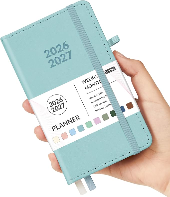 Forvencer Pocket Planner 2026-2027, Weekly Monthly Planners by Forvencer