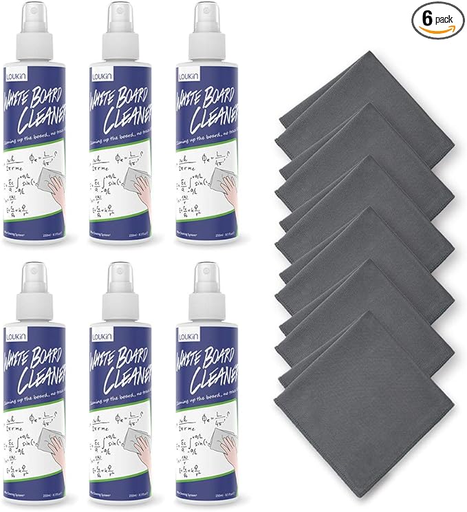 loukin Non-Toxic Whiteboard Cleaner, 8.5 fl oz Dry Erase Board Cleaner by LOUKIN