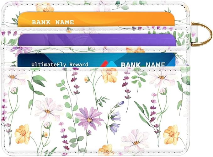 Slim Minimalist Front Pocket RFID Blocking Credit Card Holder Small Wallet Cute - Image 8