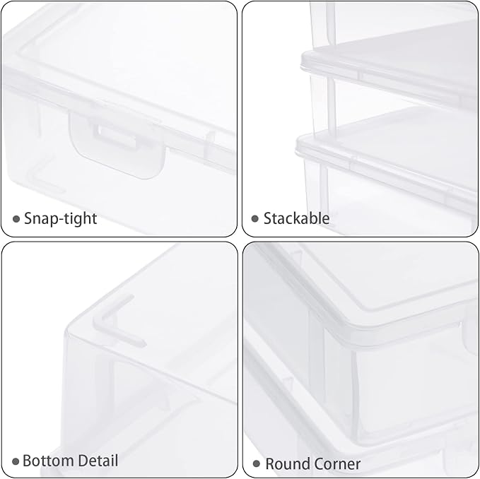 BTSKY Clear Plastic Storage Box - Image 5