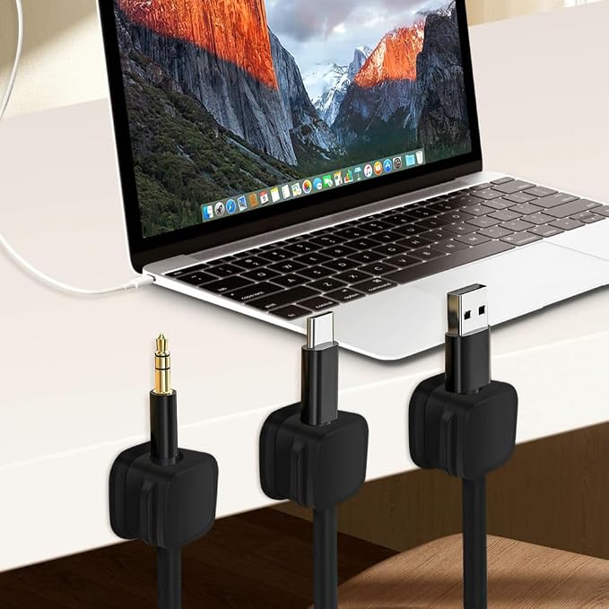 18 Pack Cord Organizer Holder, Magnetic Cable Clips Management, Easy Adhesive - Image 3