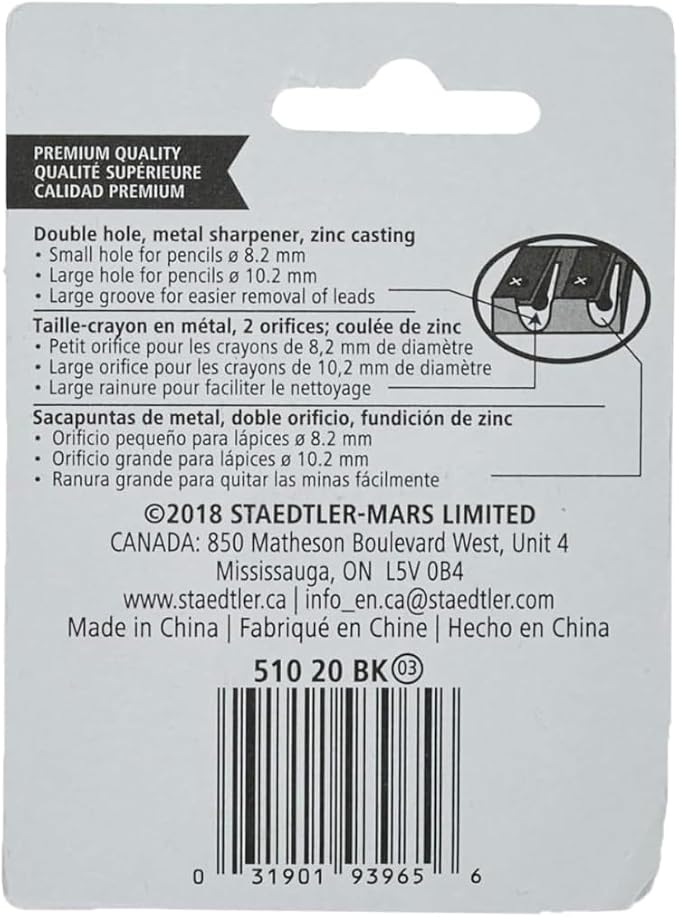 STAEDTLER Metal Double-Hole Pencil Sharpener - Image 6