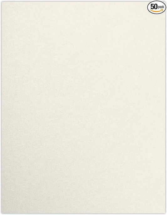 LUXPaper 8.5" x 11" Paper | Letter Size | Quartz Metallic | 80lb. Text | 50 Qty by LUXPaper