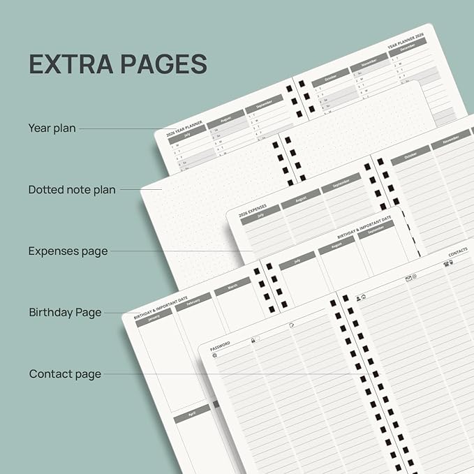 POPRUN 2026-2027 Daily Planner One Page Per Day, 5.75" x 8.5", Academic Daily - Image 8