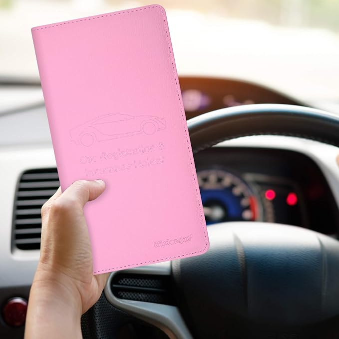 Wisdompro Car Document Holder Organiser, PU Leather Vehicle Insurance and - Image 8