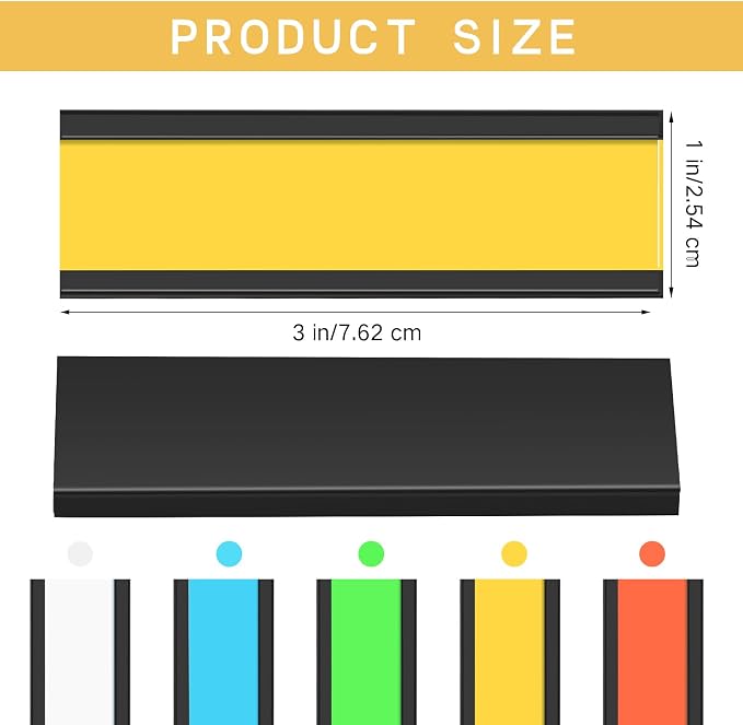 Seajan Magnetic Label Holders Channel Cardholders Magnetic Name Plate Tags - Image 4