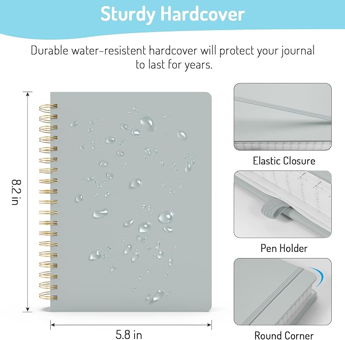 Forvencer Lined Spiral Journal Notebook - Image 6