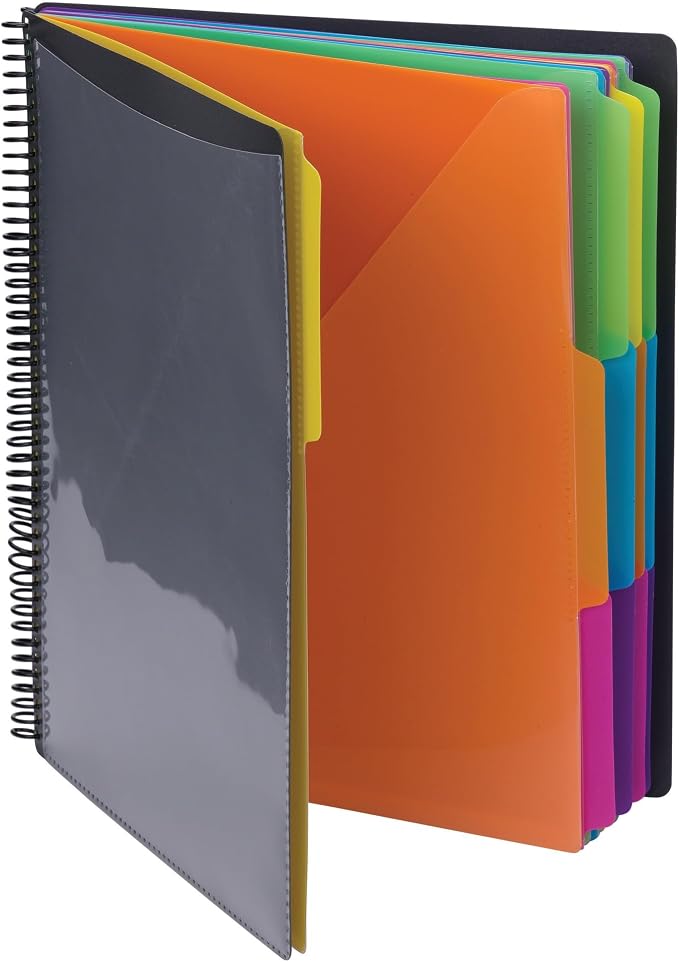 Smead Project Organizer, 24 Pockets, Tear Resistant Poly, 1/3-Cut Tabs - Image 2