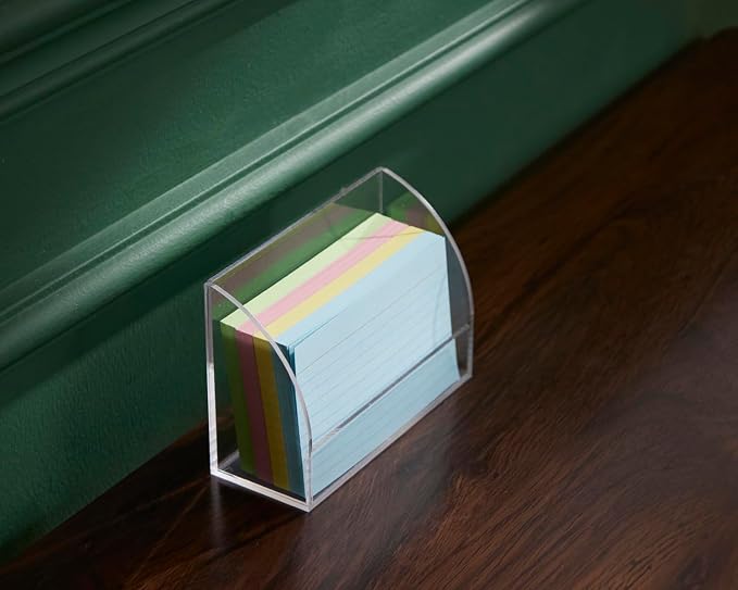 SEVENY 2 PACKS 3x5 Acrylic Index Card Holder Business Card Display Stand - Image 6