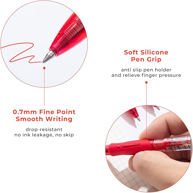 M&G Gel Pens, Retractable Gel Ink Pens Bulk Smooth Writing - Image 3