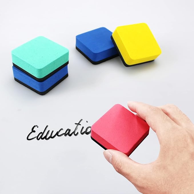 Dry Erase Eraser, 12 Pack Magnetic Whiteboard Erasers, Small Dry Erase Board - Image 6