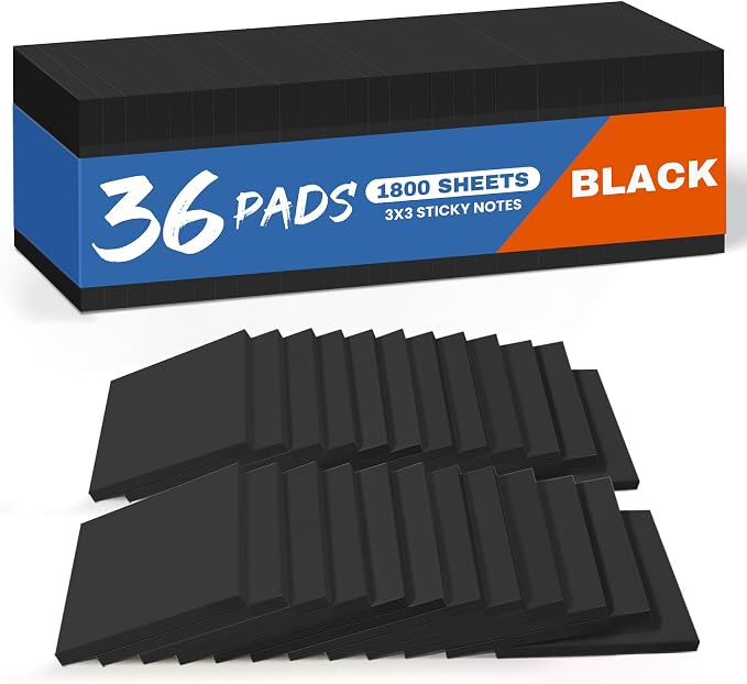 Sticky Notes, 36 Pads, 3x3 Inches Self-Stick Note Pads, and Daily Life by Taja
