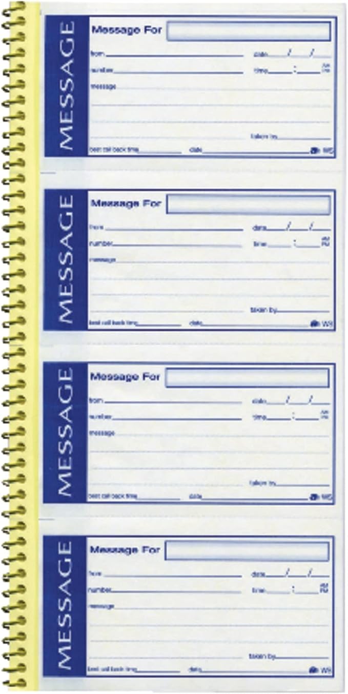Adams Write 'N Stick Message Pad, Carbonless, 5-1/4" x 11", 200 Sets per Book by TOPSProducts