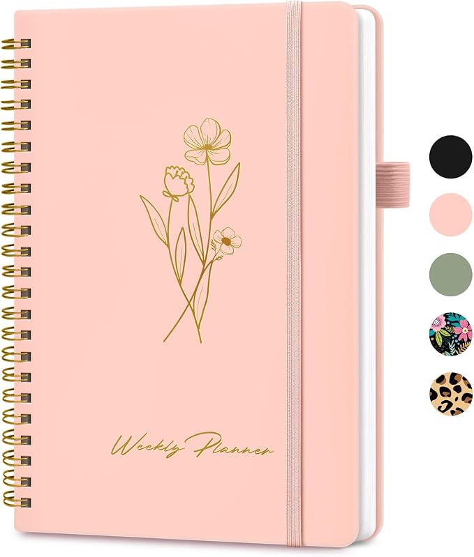 Undated Weekly Planner, Weekly To Do List Notebook by Taja