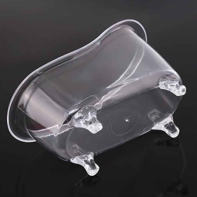 Clear Mini Bathtub Sundries Storage Box Jewelry Storage Box Makeup Organizer - Image 8