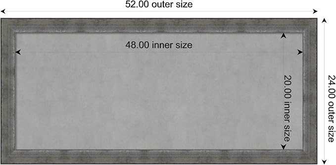 Amanti Art Silver Framed Magnetic Board 24x52 Oversize Vision Board - Image 4