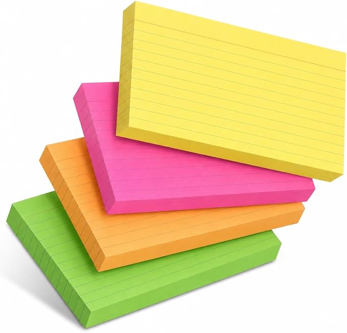 Mr. Pen- Lined Index Cards, Neon Index Cards | Notecards by MrPen