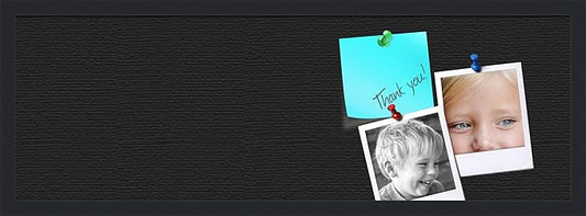 PinPix 36x12 Inch Cork Bulletin Board. This Decorative Framed Pin Board Comes with Solid Black Design and a Satin Black Frame. Ideal for Home Office Decor or Message Board (PinPix-622)-DeskLoop Office