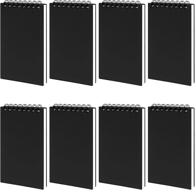 8 Pack 3x5" Spiral Pocket Notebook, College Ruled Small Notepad by wavamawa