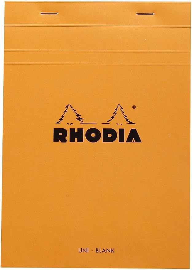 Rhodia Notepad, No16 A5, Plain Blank by Rhodia