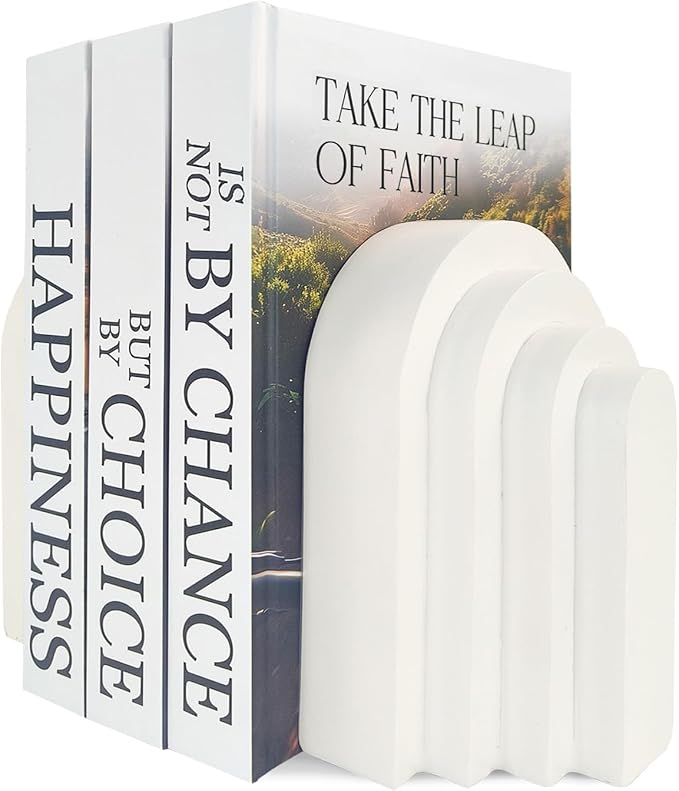 Book Ends for Heavy Books, Resin Decorative bookends, Heavy Duty Book end for - Image 2