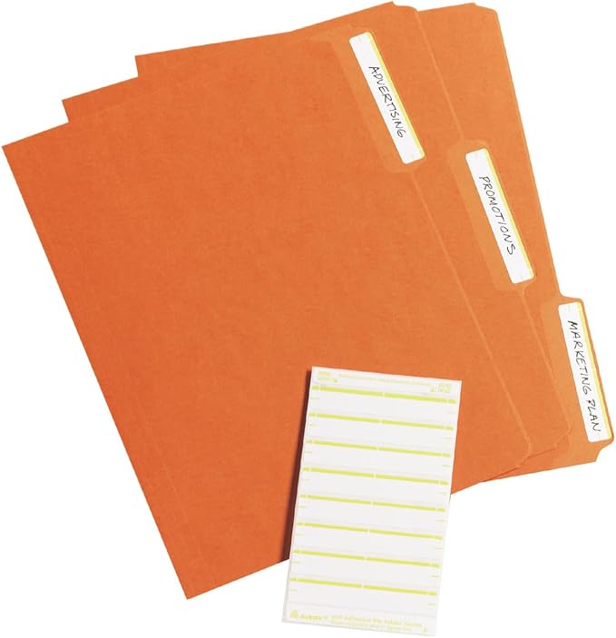 Avery File Folder Labels on 4" x 6" Sheets, Easy Peel, Print or Write, 2/3" x - Image 5