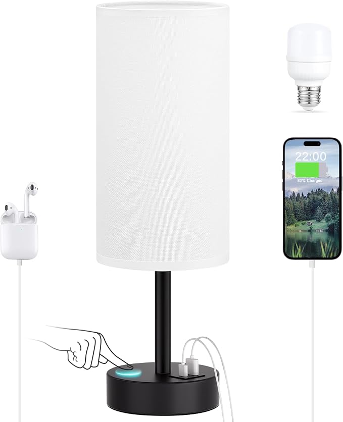 Dicoool White Touch Table Lamp - Image 7