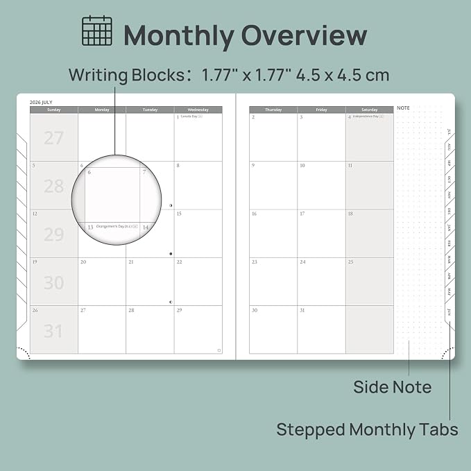 POPRUN Weekly Planner 2026-2027 Academic Calendar Appointment Book - Image 4