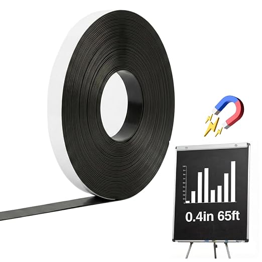 CHUNNIAO 0.4" x 65' White Fine Magnetic Tape by CHUNNIAOUSMARKET