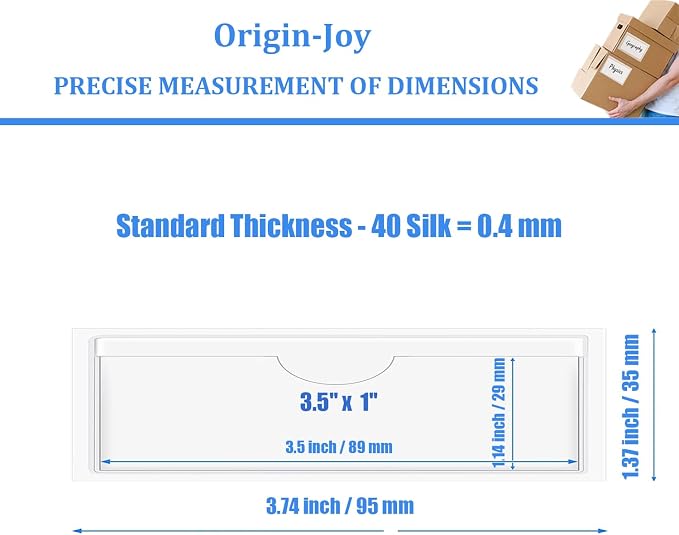 Origin-Joy 60 PCS Self Adhesive Index Card Pockets - Image 2