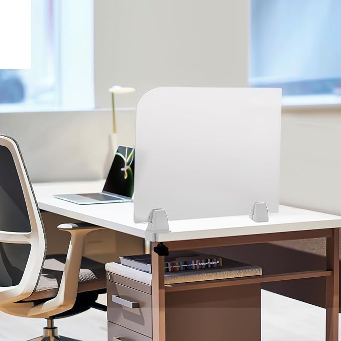 Desk Divider, Acrylic Desk Privacy Panels, Privacy Desk Screen, Frosted Acrylic - Image 4