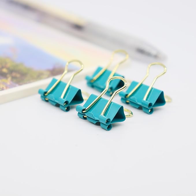 Binder Clips, Mini Paper Clip, Small Paper Clamps 15mm, 100 Pack Micro Size - Image 6