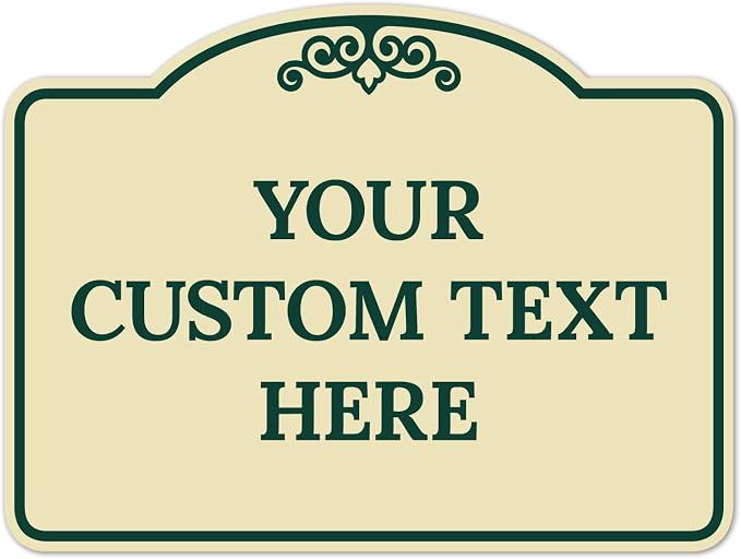 Custom Decorative Sign, Personalized Metal Sign by SigoSigns