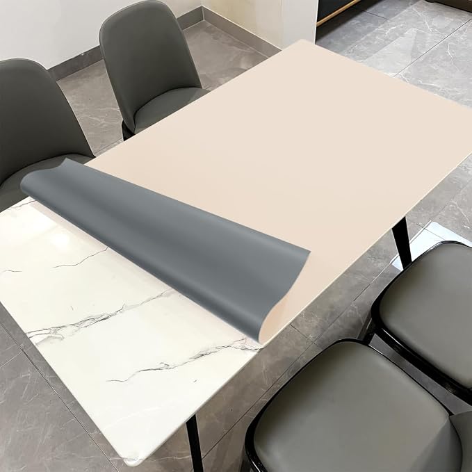 Zinkooat Leather Table Pad, 1.8mm Thick, 40x78 Inch, Table Pads by Zinkooat