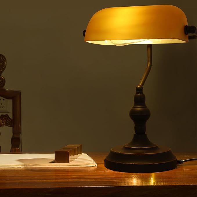 Banker Desk Lamp Touch Control, Vintage Banker's Desk Lamp - Image 8