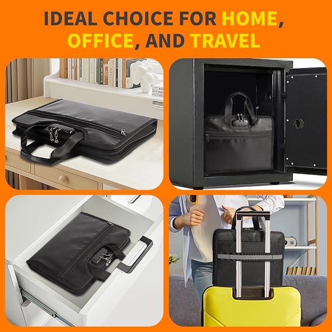Fireproof Accordion File Organizer, Expanding File Folder - Image 7