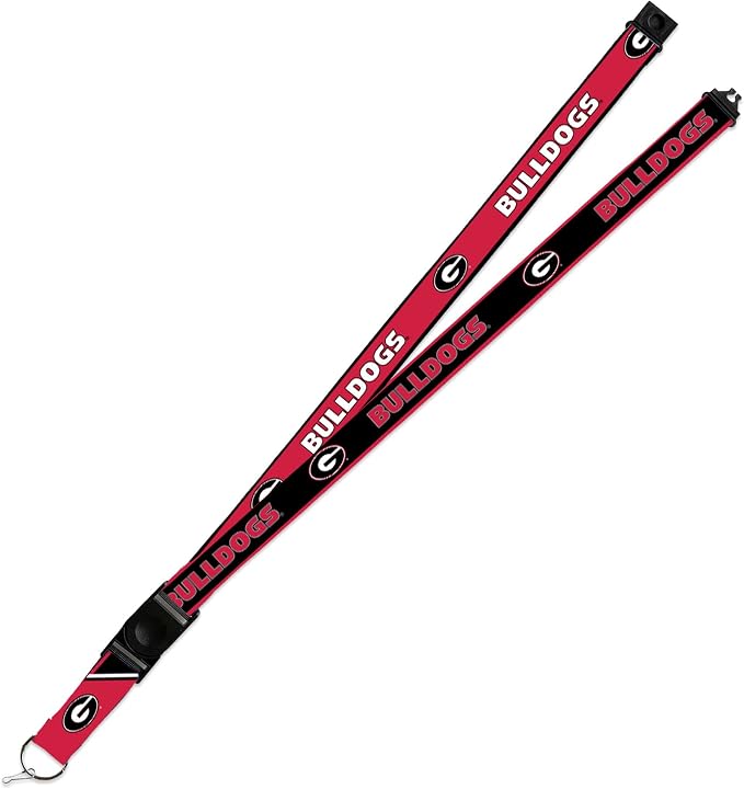 Rico Industries Georgia Bulldogs Lanyard Keychain 2-sided Breakaway Clip by RicoIndustries