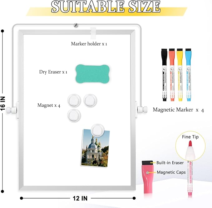 Double-Sided Magnetic White Board - Image 3