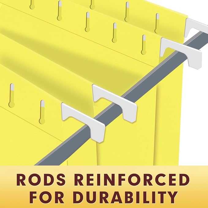 HERKKA Hanging File Folders, 30 Pack Reinforced Letter Size Hanging Folders - Image 4