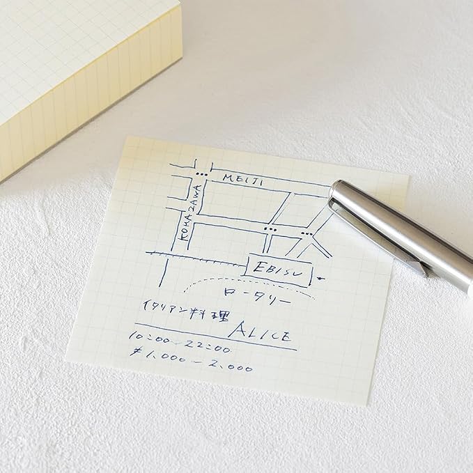 DESIGNPHIL 15286006 Midori Memo Pad, MD Block Memo, Graph Ruled - Image 2