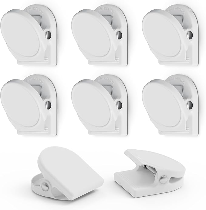 SMART&COOL 8 Pack 1.16 Inches Anti-Scratch Magnetic Clips by SMARTCOOL