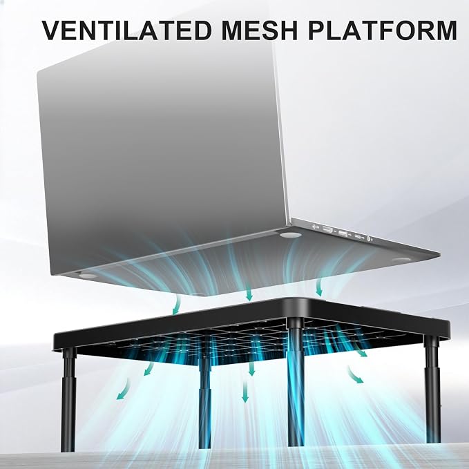 WALI Monitor Riser for Desk, 3 Height Adjustable Laptop Riser - Image 4