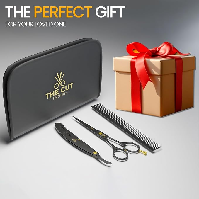 Professional Hair Scissors & Straight Razor Kit – Premium Barber Shears Set - Image 7