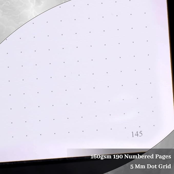 TIEFOSSI Dot Journal, 160gsm 190 Numbered Pages, Diary - Image 3