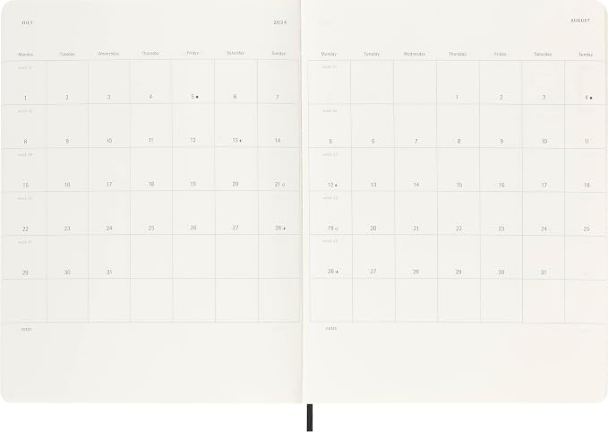 Moleskine 2024 Weekly Planner, Extra Large, Soft Cover - Image 5