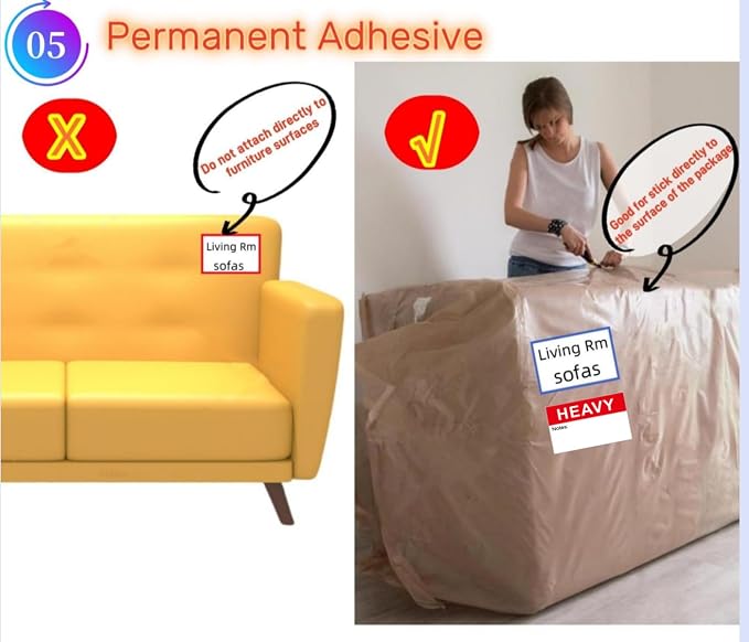 5" x 3" Large Moving Labels for Home Packing Box Label - Image 6