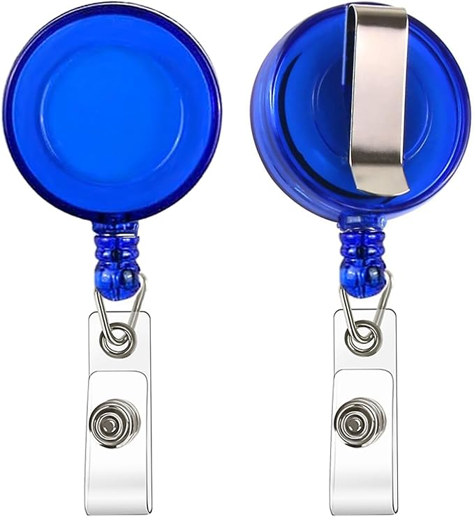 JANYUN 50 Pcs Retractable Badge Reels Clip Holders by JANYUN