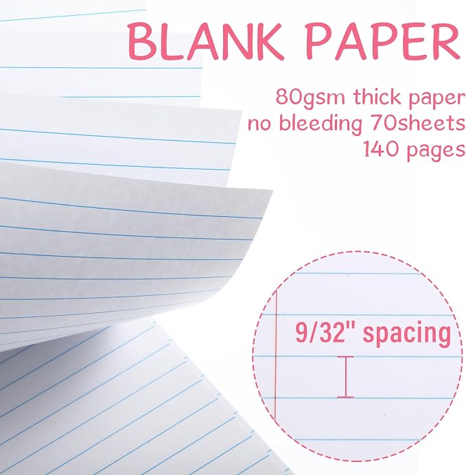 Maitys 6 Pcs Legal Pad Steno Spiral Notebook 8.5" x 11" Top Bound Spiral Pads - Image 5